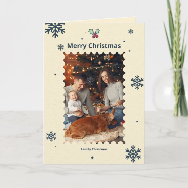 Cartão de Natal Amarelo (Frente)