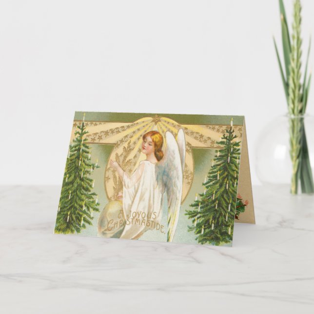 Cartão de Natal Angel (Frente)