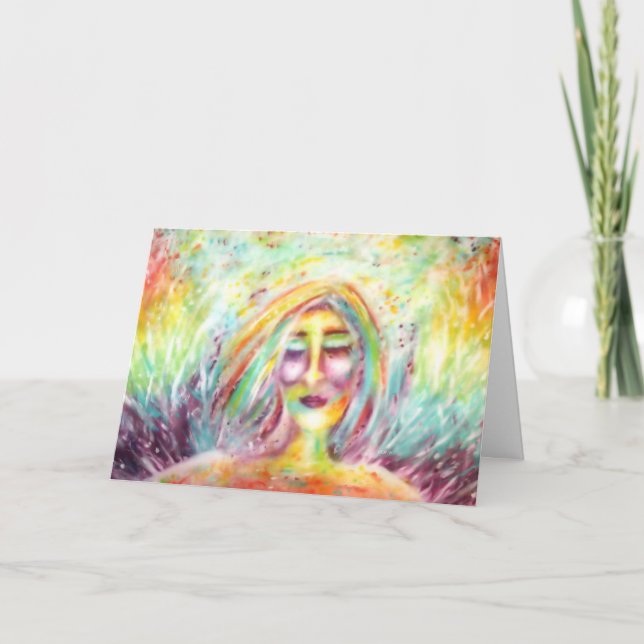 Cartão de Natal Angel Art (Frente)