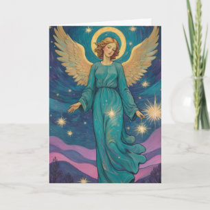 Cartão de Natal Angel - Personalize o seu