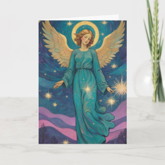 Cartão de Natal Angel - Personalize o seu