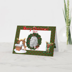 Cartão de Natal Angora Goat
