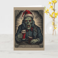 Cartão de Natal animado Zombie