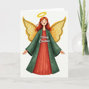 Cartão de Natal Anjo Sereno