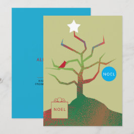 Cartão de Natal Árvore de Arte