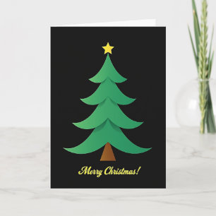 Cartão de Natal Árvore Elegante