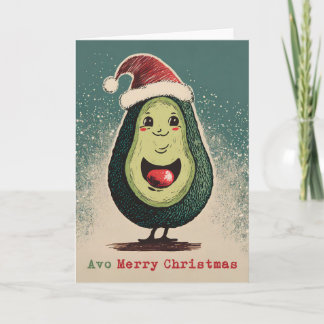 Cartão de Natal Avocado