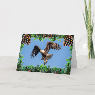 Cartão de Natal Bald Eagle