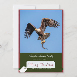 Cartão de Natal Bald Eagle