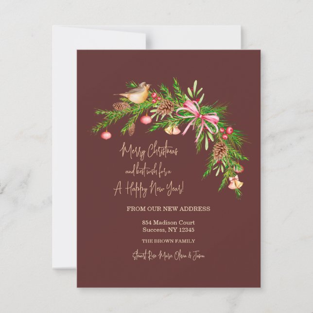 Cartão de Natal Balsam Swag (Frente)