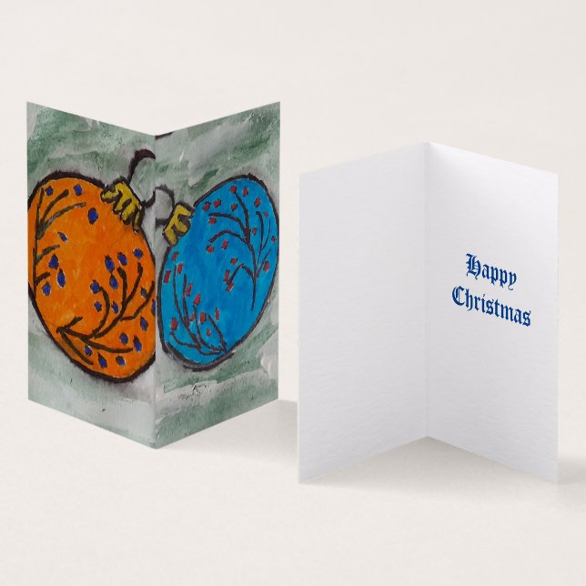 Cartão de Natal Bauble da Árvore de Natal (Interior e exterior)