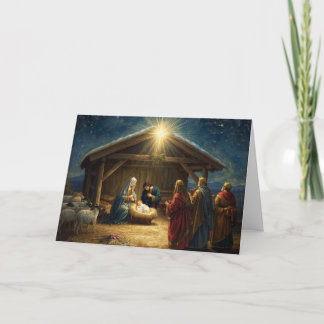 Cartão de Natal Bebê Jesus Série #4