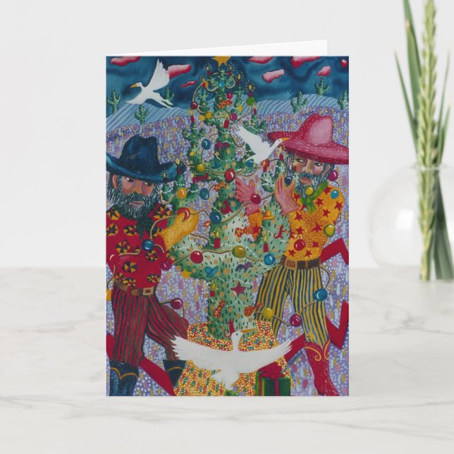 CARTÃO DE NATAL BEDAZZLED DE BANDIDOS (Frente)