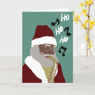 Cartão de Natal Black Santa Clause