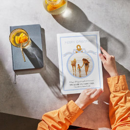 Cartão de Natal Blue Bow Coquette Wedgwood