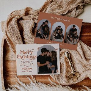 Cartão de Natal Boho Photo