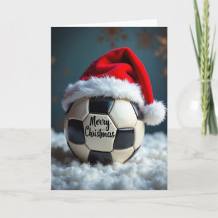 Cartão de Natal Bola de Futebol