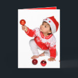 Cartão de Natal bonito e engraçado - Bebê<br><div class="desc">Cartões de natal engraçados para as pessoas que têm um excelente desde o humor. Sinta-se livre para mudar as palavras dentro para refletir sua própria personalidade especial. Cartões de Natal engraçados.</div>