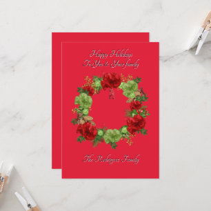 CARTÃO DE NATAL BOTÂNICO BOHO
