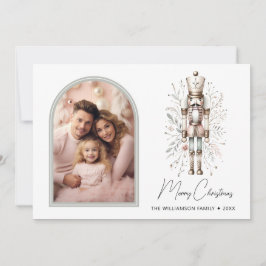 Cartão de Natal Botânico do Invólucro da Elegante