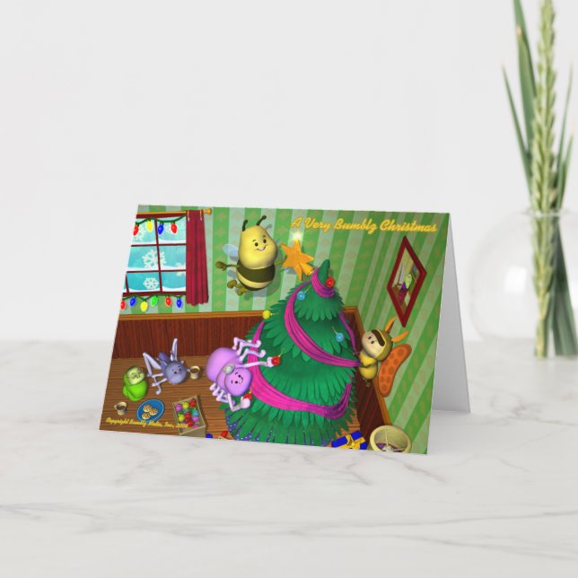 Cartão de Natal Bumblz nº 2 - Personalizado (Frente)
