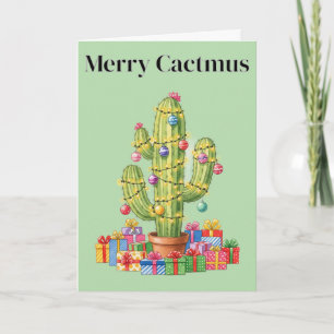 Cartão de Natal - Cactmus Feliz
