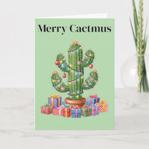 Cartão de Natal - Cactmus Feliz