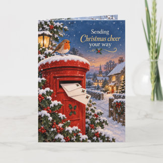 Cartão de Natal Caixa de Correio do Robin Nevado