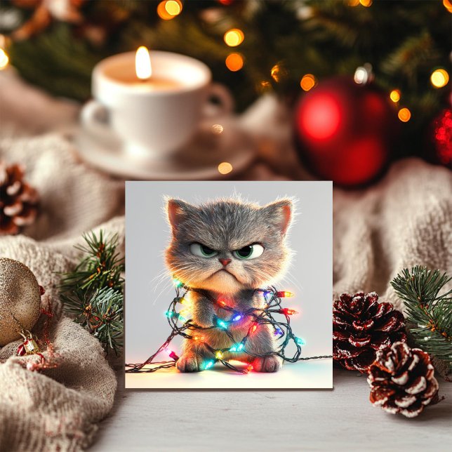 Cartão de Natal Caótico de Felino (Criador carregado)