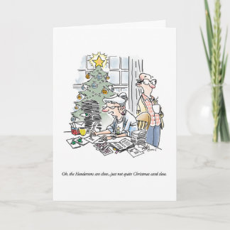 Cartão de Natal/carta de férias de desenho animado