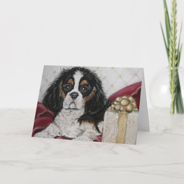 Cartão de Natal Cavalier King Charles Spaniel (Frente)