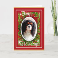 Cartão de Natal Cavalier King Charles Spaniel