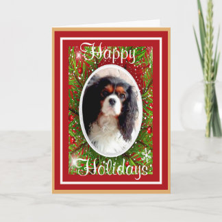 Cartão de Natal Cavalier King Charles Spaniel