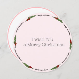 Cartão de Natal Círculo