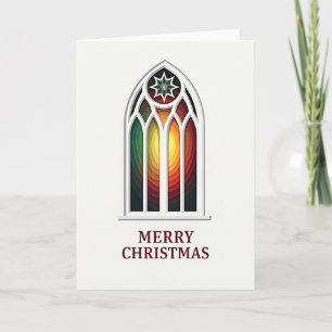 Cartão de Natal Colorido com Arco