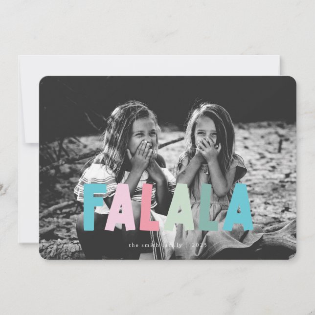 Cartão de Natal Colorido FALALA (Frente)