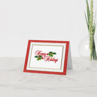 Cartão de Natal com Bordado Feliz Natal