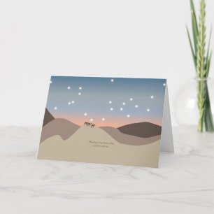 Cartão de Natal com camelos