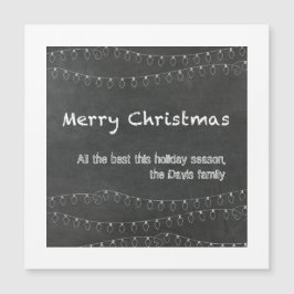 Cartão de Natal com Design de Quadro Negro