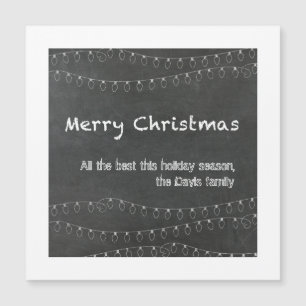 Cartão de Natal com Design de Quadro Negro