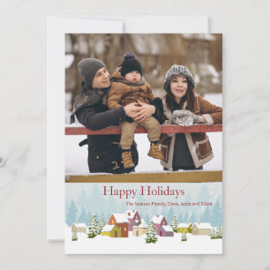 Cartão de Natal com Foto da Aldeia Nevada