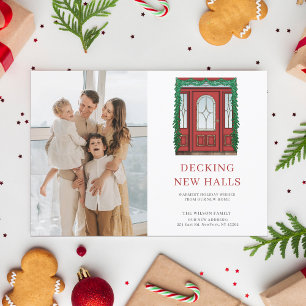Cartão de Natal com Foto da Porta de Natal com Orç