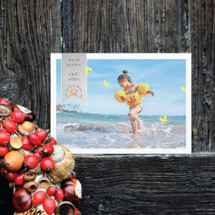 Cartão de Natal com Foto de Borboletas