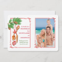 Cartão de Natal com Foto de Conchas Marinhas