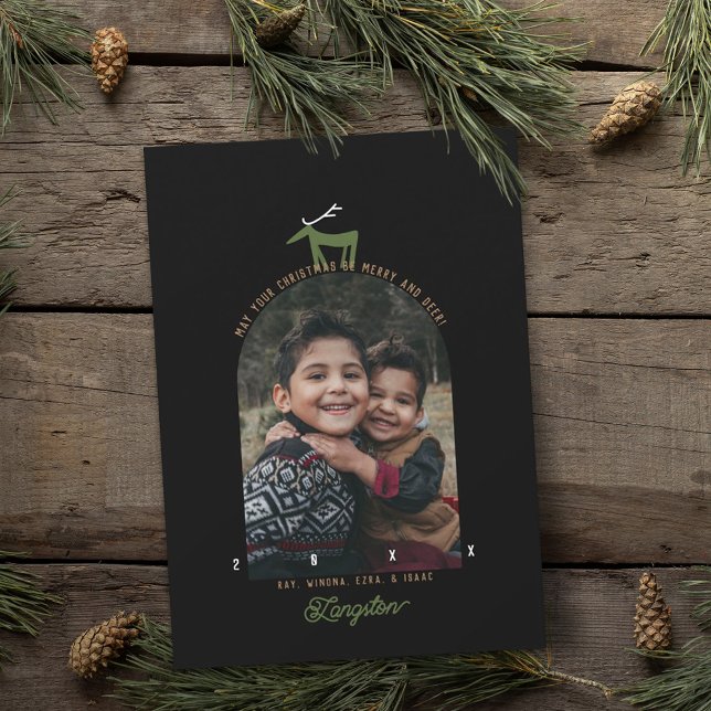 Cartão de Natal com foto de Veado & Arco (Criador carregado)