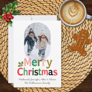 Cartão de Natal com Foto Personalizado Caprichoso