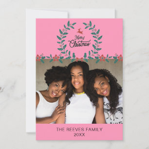 Cartão de Natal com Fotografia da Família