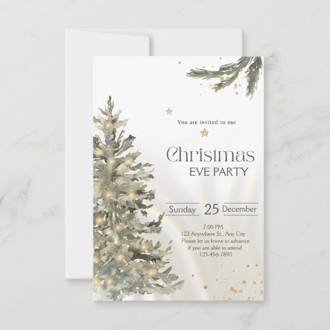 Cartão de Natal com Magia de Natal em Cada Floco d (Frente)