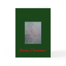 Cartão de Natal com papais noeis e gatinhos