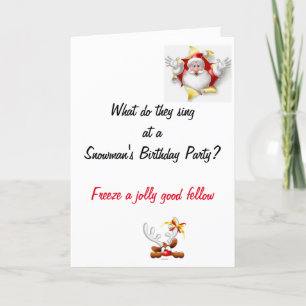 Cartão de Natal com Piada de Pai Engraçada